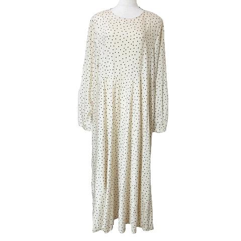 ZARA ザラ ロング ワンピース ドット 水玉 長袖 フレア M 170 ZARA ザラ ロング ワンピース ドット 水玉 長袖 フレア M 170