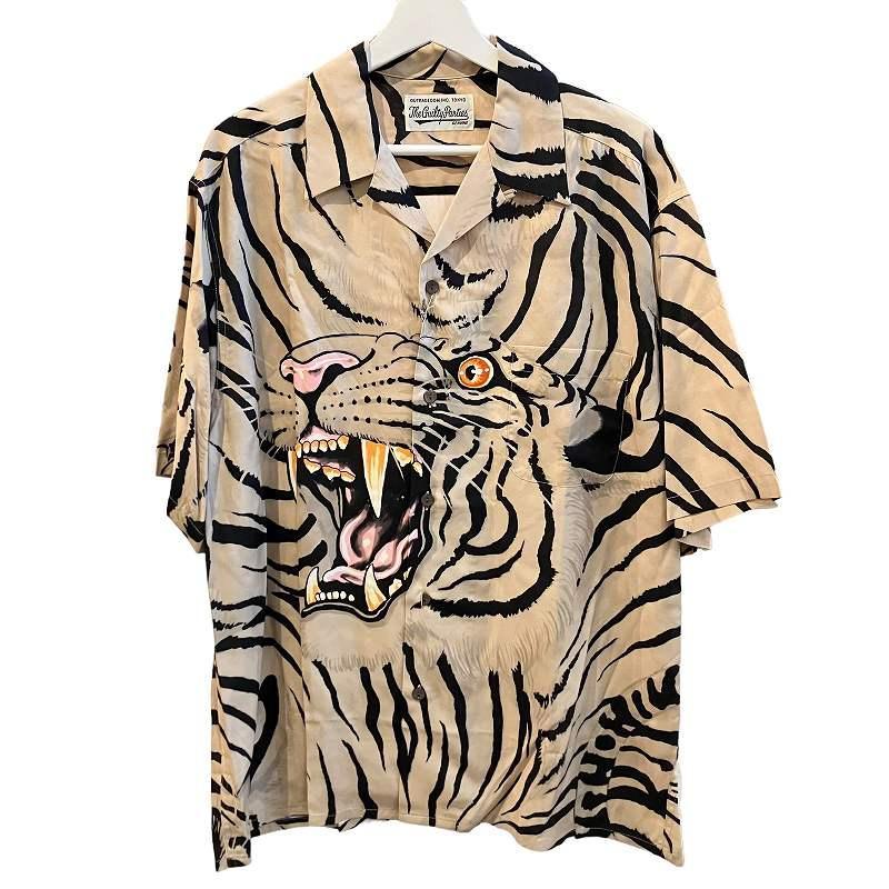 22SS ワコマリア ティムリーハイ 虎柄 半袖 ハワイアンシャツ