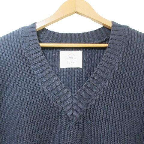 ブフト bukht 21SS SCHOOL BIGGEST V-VEST ニットベスト ミドルゲージ 