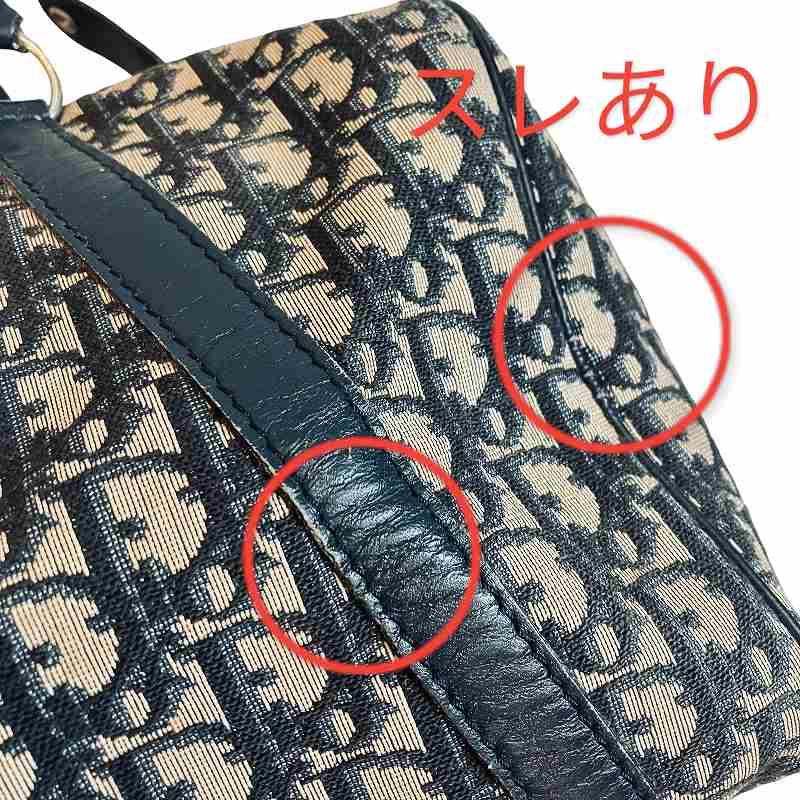 クリスチャンディオール Christian Dior トロッター柄 ボストンバッグ 