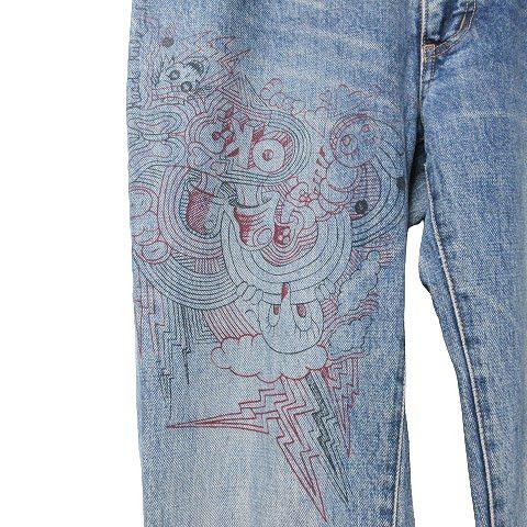 マークジェイコブス MARC JACOBS スリム デニム パンツ プリント  