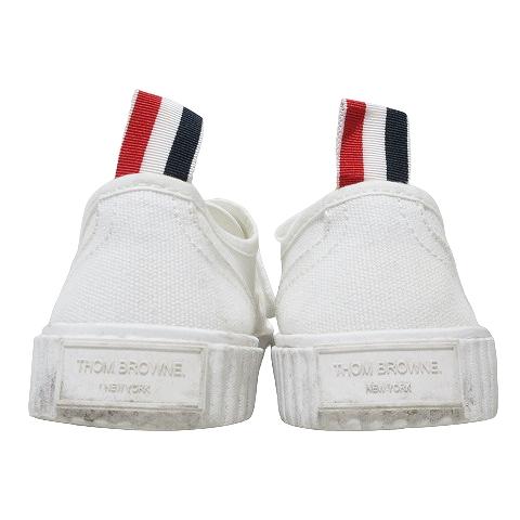 トムブラウン THOM BROWNE コットン キャンバス ヘリテージスニーカー 