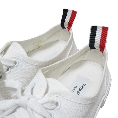 トムブラウン THOM BROWNE コットン キャンバス ヘリテージスニーカー 