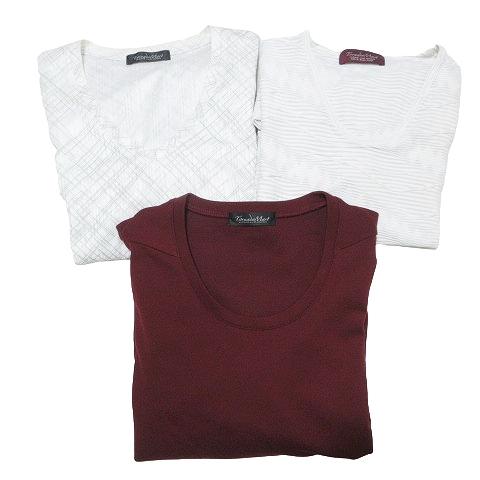 トルネードマート Tシャツ 3枚セット カットソー 半袖 長袖 シアー  