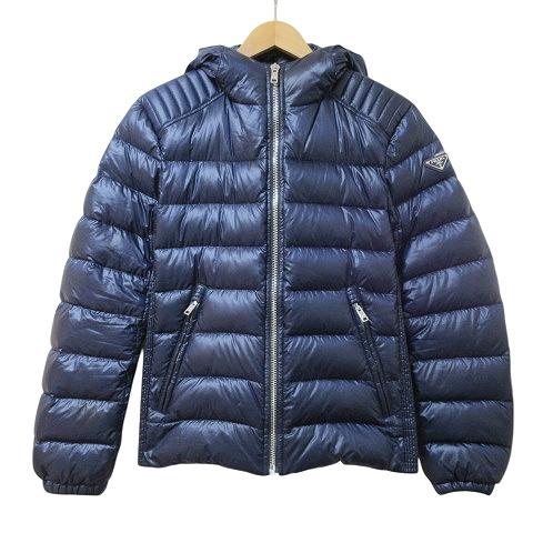 プラダ PRADA 22AW ダウンジャケット ジップアップ トライアングルロゴ 