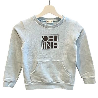 CELINE セリーヌ 美品 トレーナー スウェット ロゴ プリント 薄手 130  