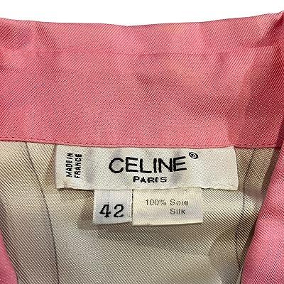 CELINE セリーヌ ヴィンテージ 長袖 シャツ シルク フランス製 CELINE セリーヌ ヴィンテージ 長袖 シャツ シルク フランス製