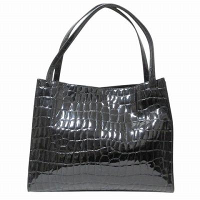 ダナキャランニューヨーク DKNY CITY トートバッグ 皮革 クロコ型押し 