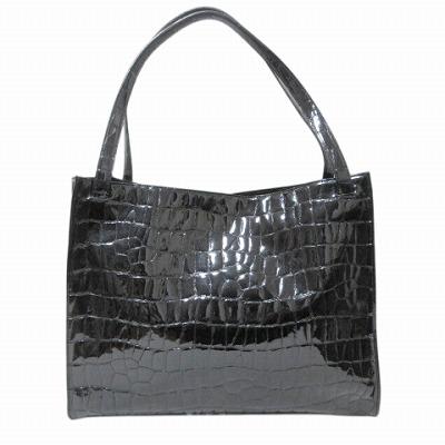 ダナキャランニューヨーク DKNY CITY トートバッグ 皮革 クロコ型押し 