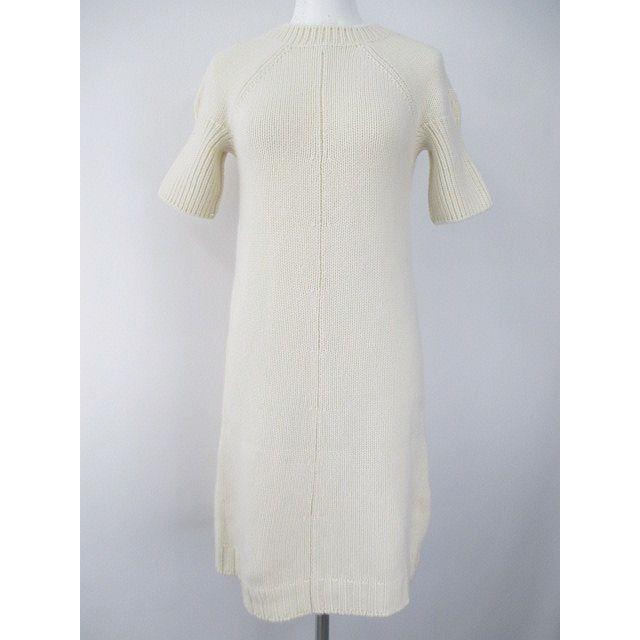 エルメス 後ろvネック 上質無料配達 Hermes アイボリー系 五分袖 ニット ワンピース カシミヤ ワンピース ロング リブ 34 アイボリー系 後ろvネック イタリア製 正規 レディース 中古 ベクトル 古着 077 ブランド古着販売のベクトル