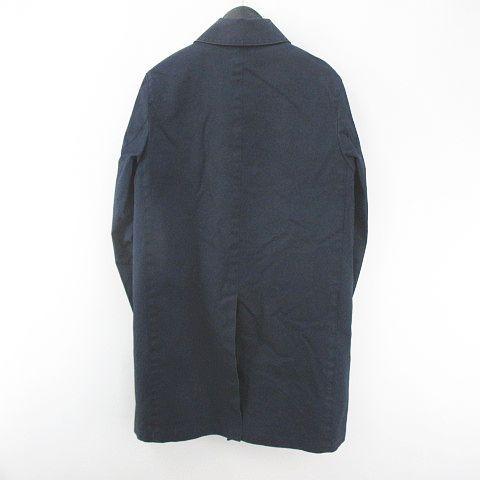 中古 マッキントッシュフィロソフィー Mackintosh Philosophy ステンカラーコート 比翼 36 紺系 ネイビー 日本製 ライナー ロング丈 ボタン ベクトル 古着 077 ブランド古着販売のベクトル 通販 Yahoo ショッピング