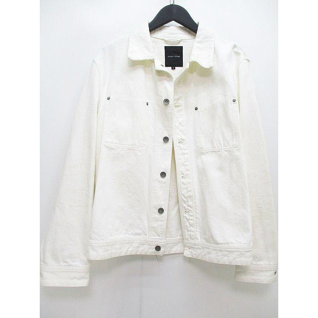 中古 ジョセフオム Joseph Homme 長袖 デニム ジャケット ジージャン 肘プリント 内p 48 白 ホワイト 無地 綿 コットン 日本製 メンズ ベクトル 古着 077 ブランド古着販売のベクトル 通販 Yahoo ショッピング