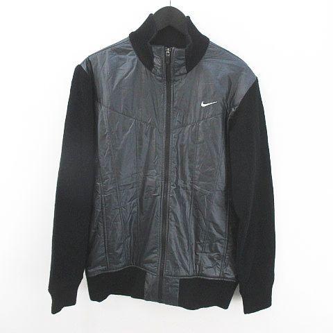中古 ナイキゴルフ Nike Golf ゴルフウェア ジャケット 中綿 ニット M 黒系 ブラック ジップアップ ロゴ 刺繍 切替 毛 ウール メンズ ベクトル 古着 077 ブランド古着販売のベクトル 通販 Yahoo ショッピング