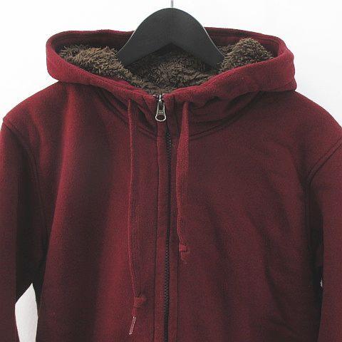 中古 ユニクロ Uniqlo 長袖 パーカ ジャケット M ボルドー系 ワインレッド ボア ジップアップ 綿 コットン 無地 メンズ ベクトル 古着 077 ブランド古着販売のベクトル 通販 Yahoo ショッピング