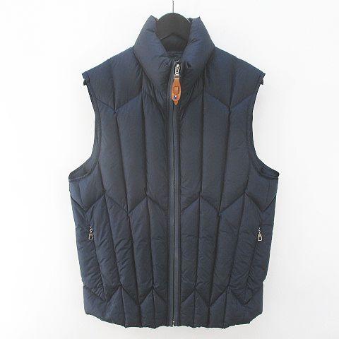 中古 ルイヴィトン Louis メンズ Vuitton ダウンベスト ノースリーブ ジャケット ジャケット 48 ネイビー ノースリーブ 紺系 国内正規 古着 ベクトル ジップアップ ブランド古着販売のベクトル メンズ 077 低価格の新品登場