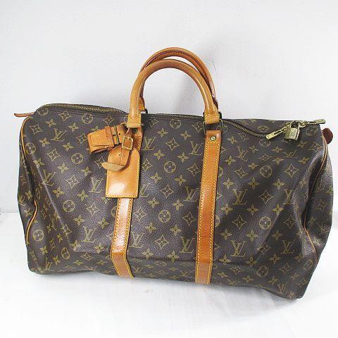 中古 ルイヴィトン ルイヴィトン Louis フランス製 Vuitton キーポル 50 M ボストンバッグ レディース トラベルバッグ ブラウン 077 ベクトル ブランド古着販売のベクトル モノグラム 古着 メンズ レディース