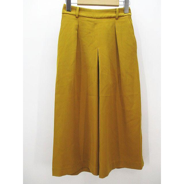 中古 ユニクロ Uniqlo ハーフ丈 ワイド スカート パンツ Xs 黄 イエロー系 無地 ストレッチ レディース ベクトル 古着 077 ブランド古着販売のベクトル 通販 Yahoo ショッピング