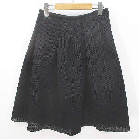 ジルサンダー JIL SANDER NAVY JDA123A フレアスカート スカート 34 黒  