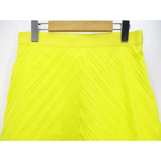 未使用品 エスカーダ ESCADA SPORT 膝丈 台形スカート 36 黄系  