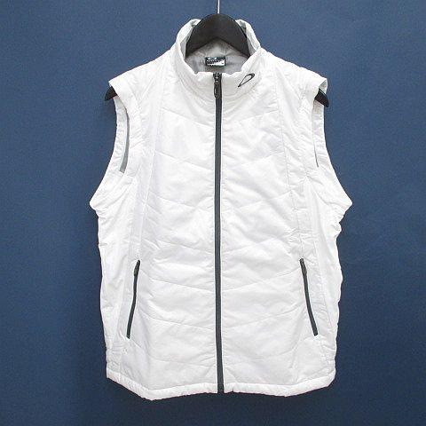 OAKLEY ゴルフ 中綿ジャケット ベスト 2way ホワイト オークリー OAKLEY 2WAY ゴルフウェア パデットジャケット ベスト M