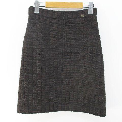 『CHANEL』シャネル (36) ニット切替ミニ丈スカート シャネル ニット スカート 36