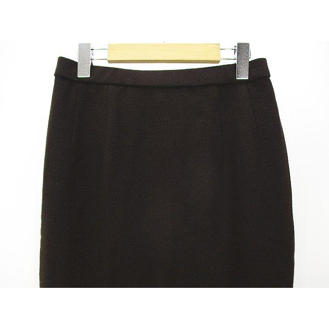 レオナール LEONARD ロング丈 タイトスカート 67-93 茶系 ダーク  