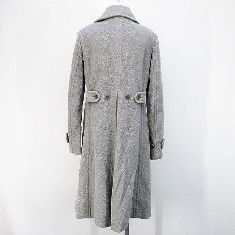 セオリー theory ロングコート カシミヤ混 2 グレー 灰 裏地 2P 日本製 