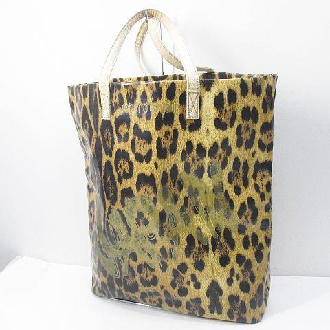 RobertoCavalli ロベルトカヴァリ ハラコ トートバッグ　レオパード RobertoCavalli ロベルトカヴァリ ハラコ トートバッグ レオパード
