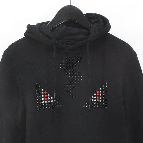 フェンディ FENDI FY0767 7HT モンスター パーカー プルオーバー 44 黒  