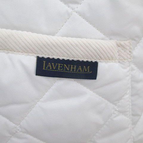 未使用品 ラベンハム LAVENHAM キルティングベスト 6/34 白系 ホワイト スナップボタン ポケット タグ付き レディース｜vectorpremium｜06