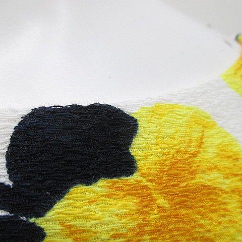 未使用品 ミリー milly 花柄 フラワー ノースリーブ 膝上 ミニ タイト  