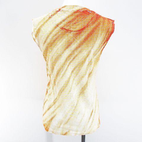 マルタンマルジェラ 6 Martin Margiela 6 水玉 ドット ノースリーブ T 