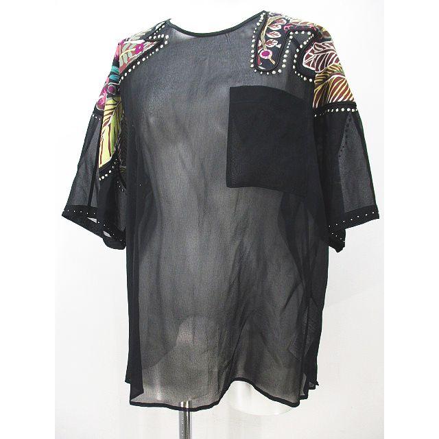 3.1 フィリップリム 3.1 phillip lim 花柄 半袖 シースルー カットソー 