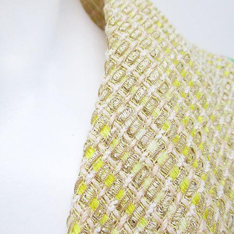 美品 Ungaro Fuchsia ウンガロフューシャ サマーツイード