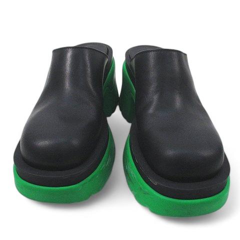 ボッテガヴェネタ フラッシュ レザー クロッグ サンダル ミュール