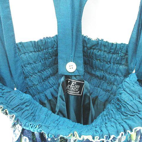 エイココンドウ麻七分袖ワンピース新品タグ付き