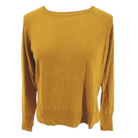 ザラ ZARA 長袖 ニット セーター S 茶系 ライトブラウン キャメル  