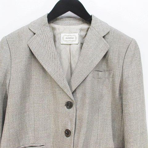 アニオナ AGNONA セットアップ パンツスーツ 上下 シングルジャケット 