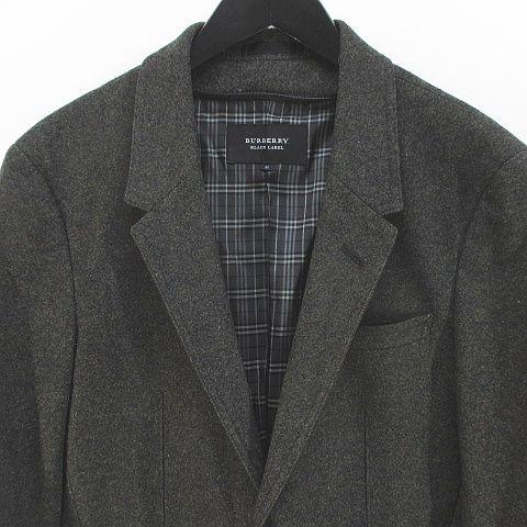バーバリーブラックレーベル テーラードジャケット ヘリンボーン エルボーパッチ バーバリーブラックレーベル ツイードジャケット エルボーパッチ