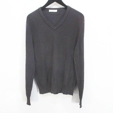 Ermenegildo Zegna グレー Vネックセーター L RBC】【秋冬】Vネックニットセーター/グレー/ZEGNA BARUFFA