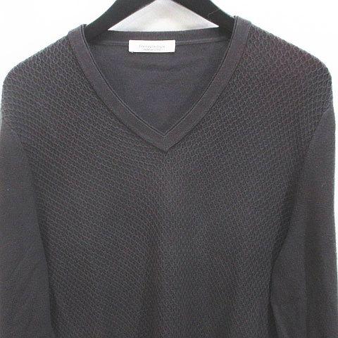 Ermenegildo Zegna グレー Vネック ニット セーター