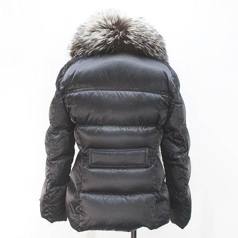 PRADA（プラダ） ダウンジャケット 40 灰系 ダークグレー ファー