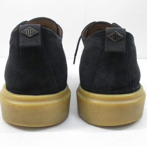 WH ダブルエイチ カジュアルシューズ 43 ブラック 黒系 スエード