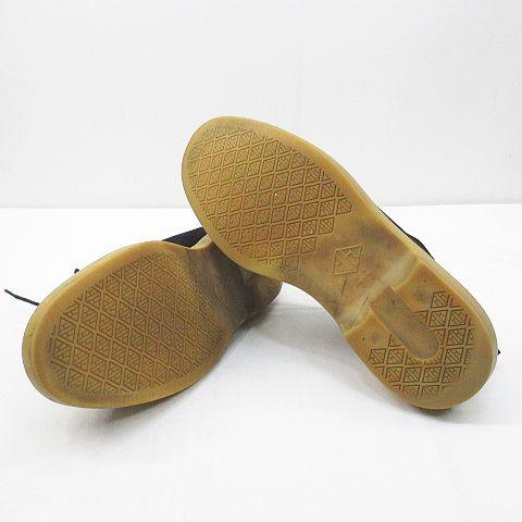 WH ダブルエイチ カジュアルシューズ 43 ブラック 黒系 スエード