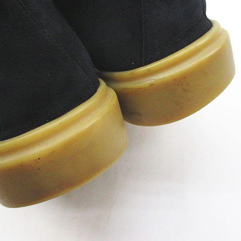 WH ダブルエイチ カジュアルシューズ 43 ブラック 黒系 スエード