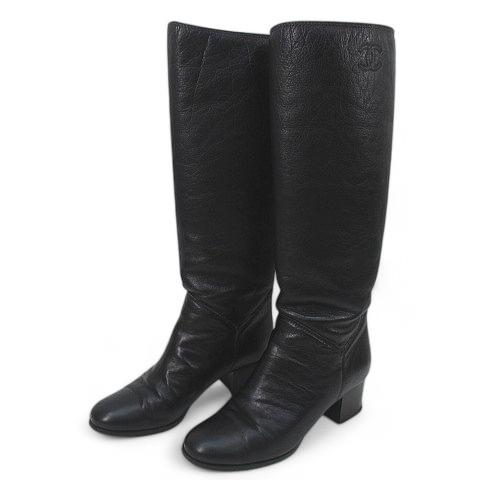 CHANEL シャネル ロングブーツ 37.5 CHANELロングブーツ37.5