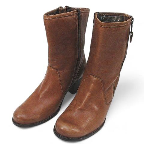 mephisto メフィスト ショートブーツ ブラウン 茶系 レザー フランス製 