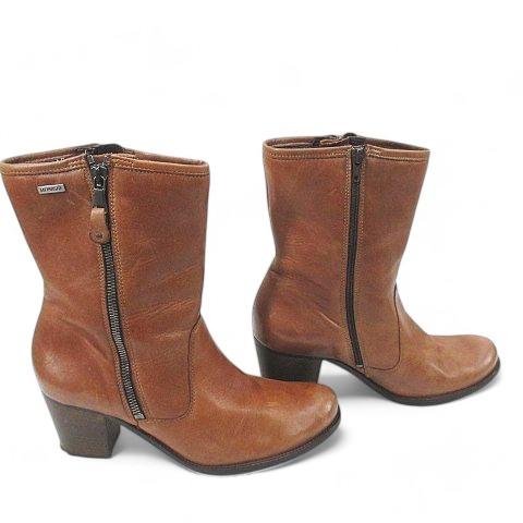 mephisto メフィスト ショートブーツ ブラウン 茶系 レザー フランス製 