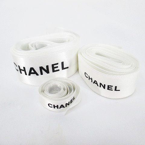 CHANEL シャネル リボン 3個セット ラッピング ギフト ホワイト