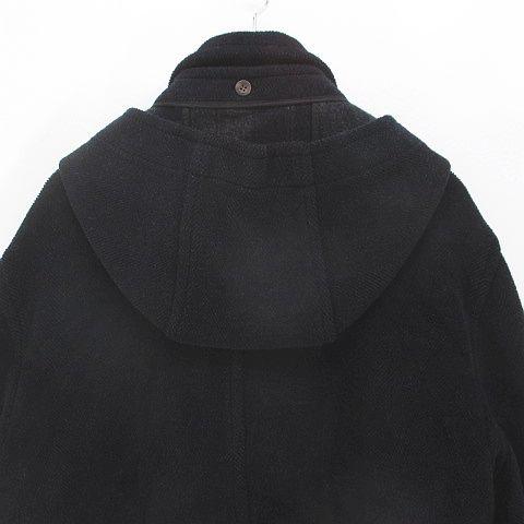 ダンヒル　黒ダッフルコート フード付き dunhill（ダンヒル） ロング丈 ダッフルコート M ネイビー 紺系 フード